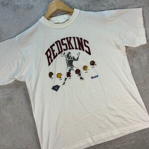 Vintage A-1 NFL Washington Commanders Shirt Mobil Football History Sz S